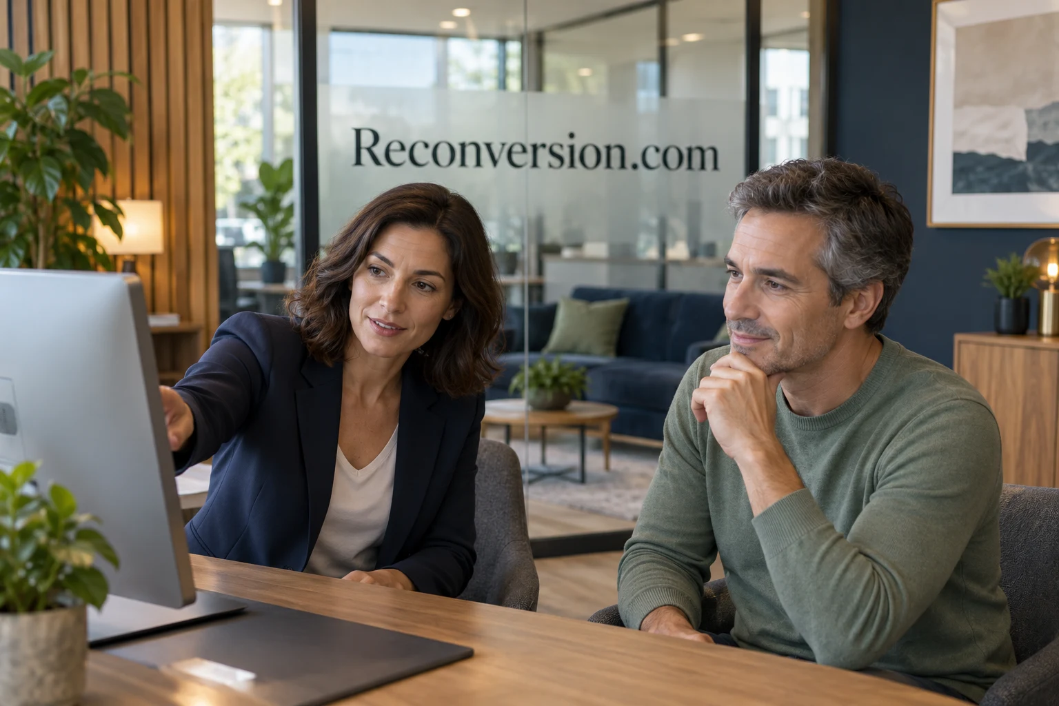 A modern studio where adults work on a new professional direction